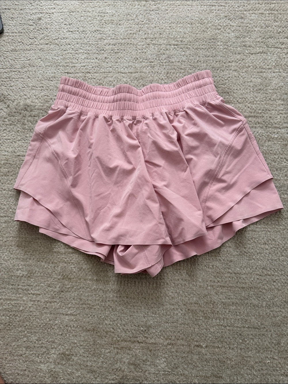 lululemon athletica Blush Pink shake it out Shorts